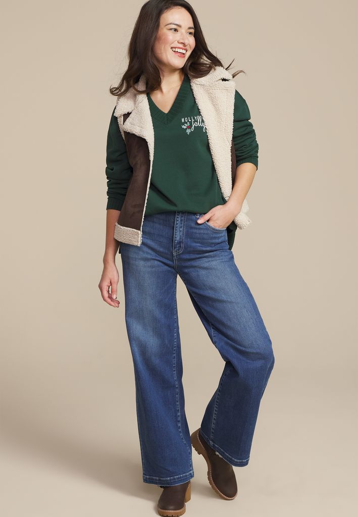 Willowsoft Holly Jolly Relaxed Fit Sweatshirt - Image 3