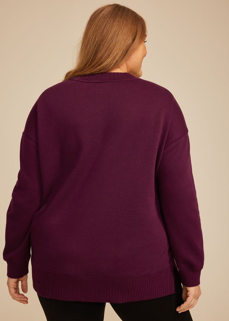 Plus Size Willowsoft Relaxed Fit Sweatshirt - Image 2