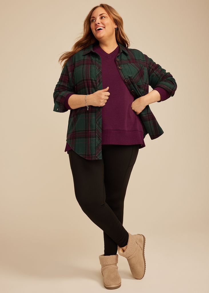 Plus Size Willowsoft Relaxed Fit Sweatshirt - Image 3