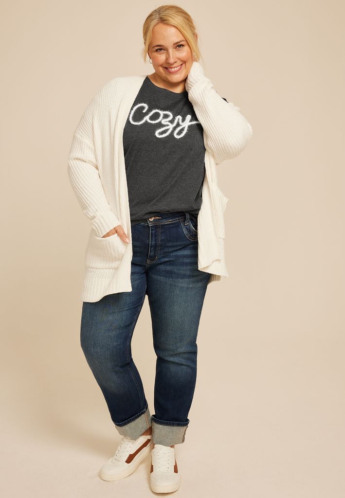 Plus Size Cozy Classic Fit Graphic Tee - Image 3