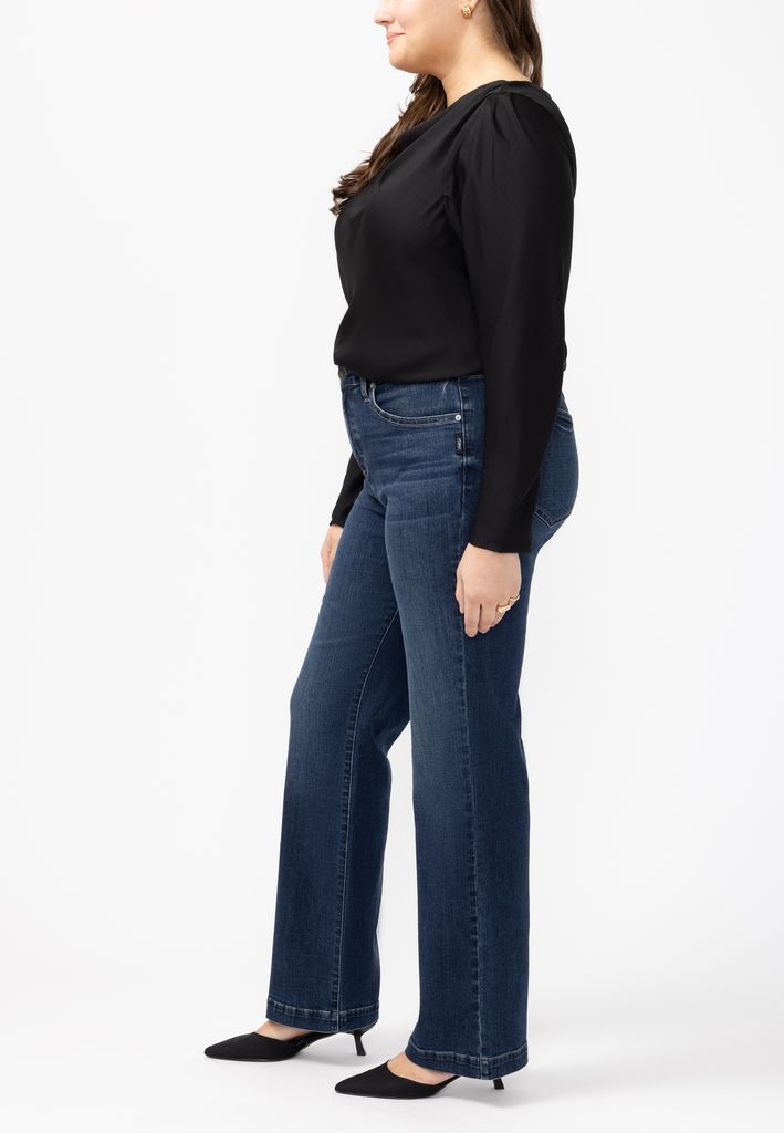 Plus Size Silver Jeans Co.® Avery Curvy Luxe Stretch High Rise Trouser Jean - Image 3