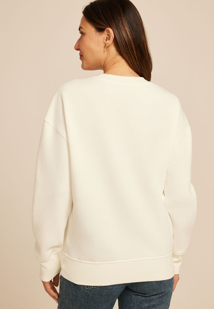 Studio Y Floral Embroidered Sweatshirt - Image 2
