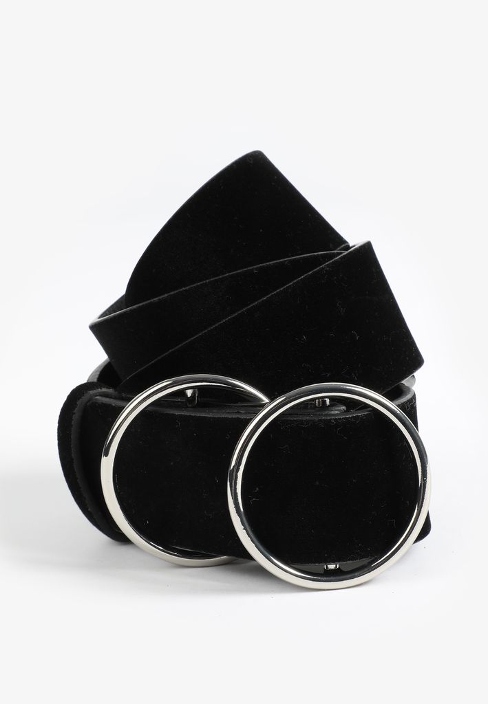 Plus Size Reversible O Ring Buckle Belt