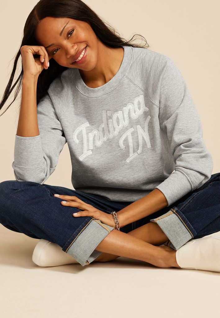 State Embroidered Crew Neck Sweatshirt - Image 3