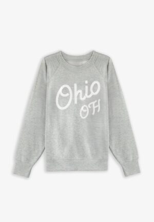 Plus Size State Embroidered Crew Neck Sweatshirt
