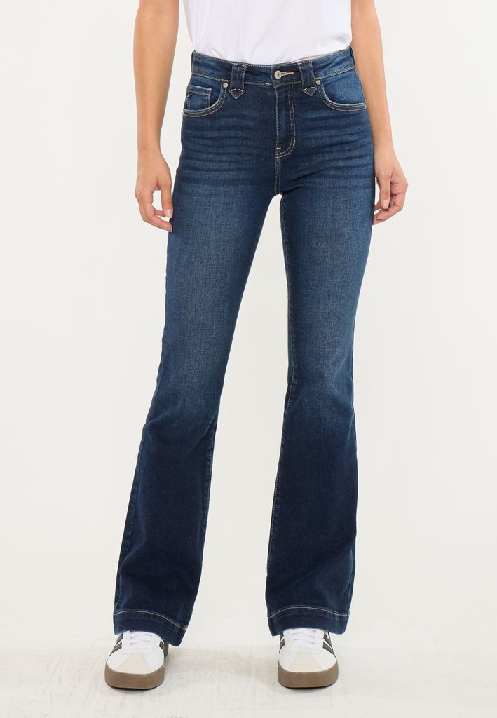 KanCan™ High Rise Pocket Flap Trouser Flare - Image 3