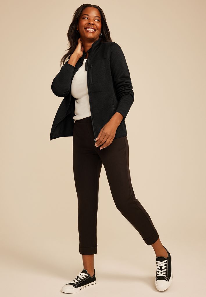 Fleece Athleisure Full Zip Jacket - Image 3