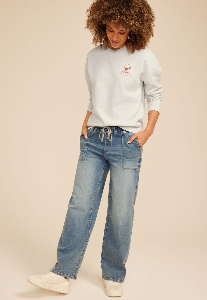 Peanuts Snoopy And Friends Relaxed Fit Sweatshirt - Image 3