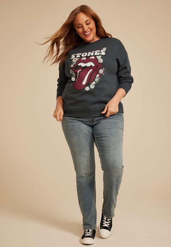Plus Size Rolling Stones Relaxed Fit Sweatshirt - Image 3