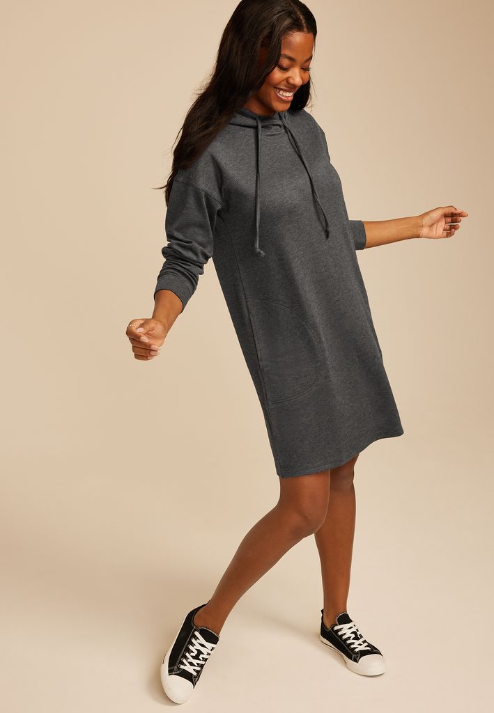 Hooded Sweatshirt Dress - Image 3