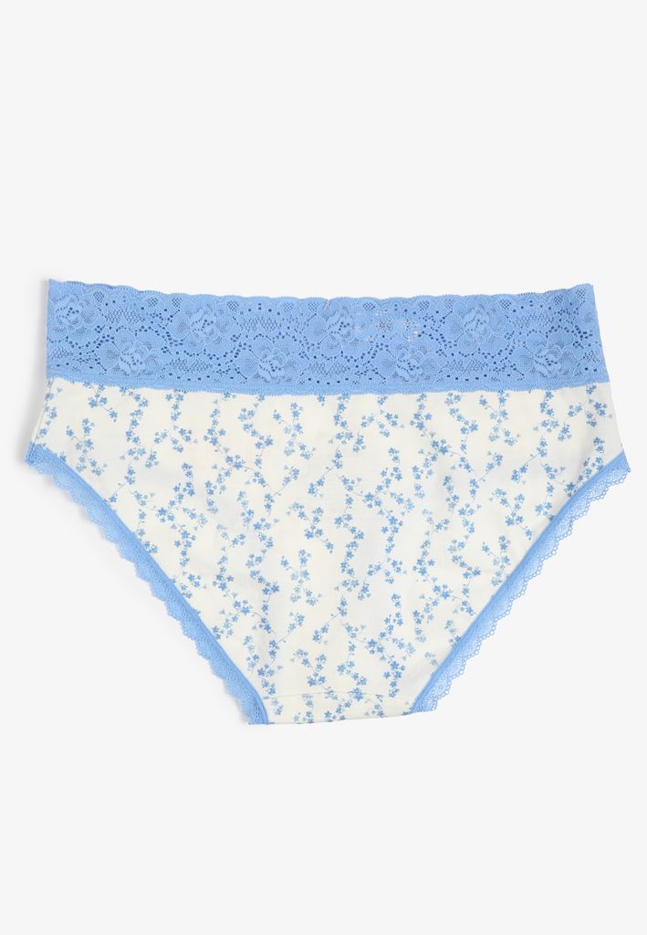 Simply Comfy Cotton Floral Hipster Panty - Image 2