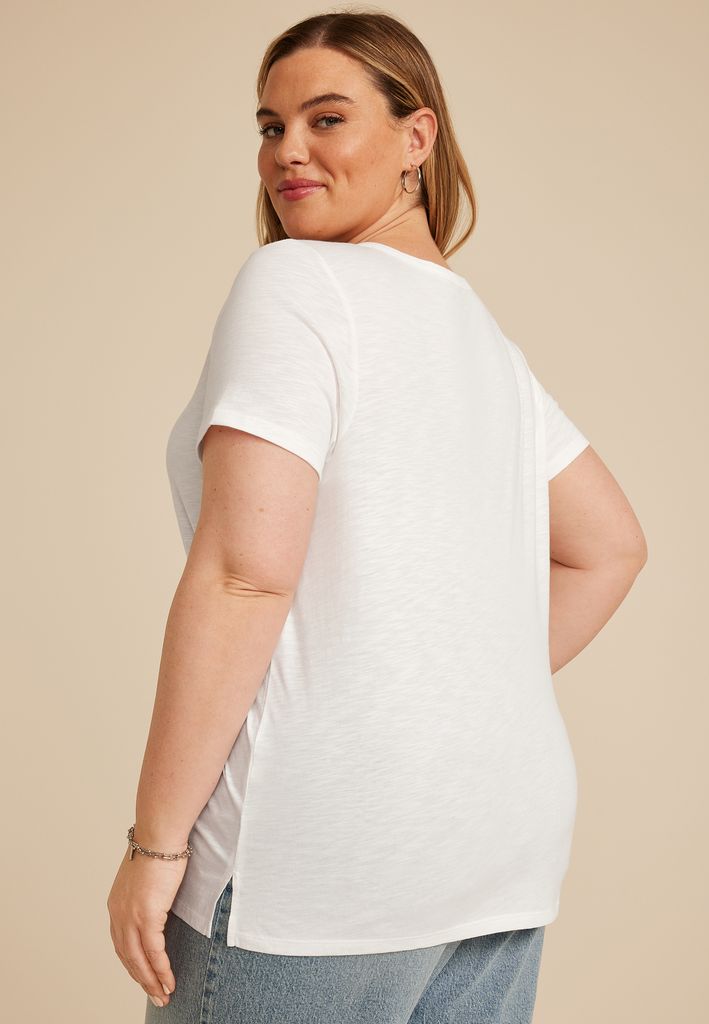 Plus Size 24/7 Dawson V Neck Tee - Image 2