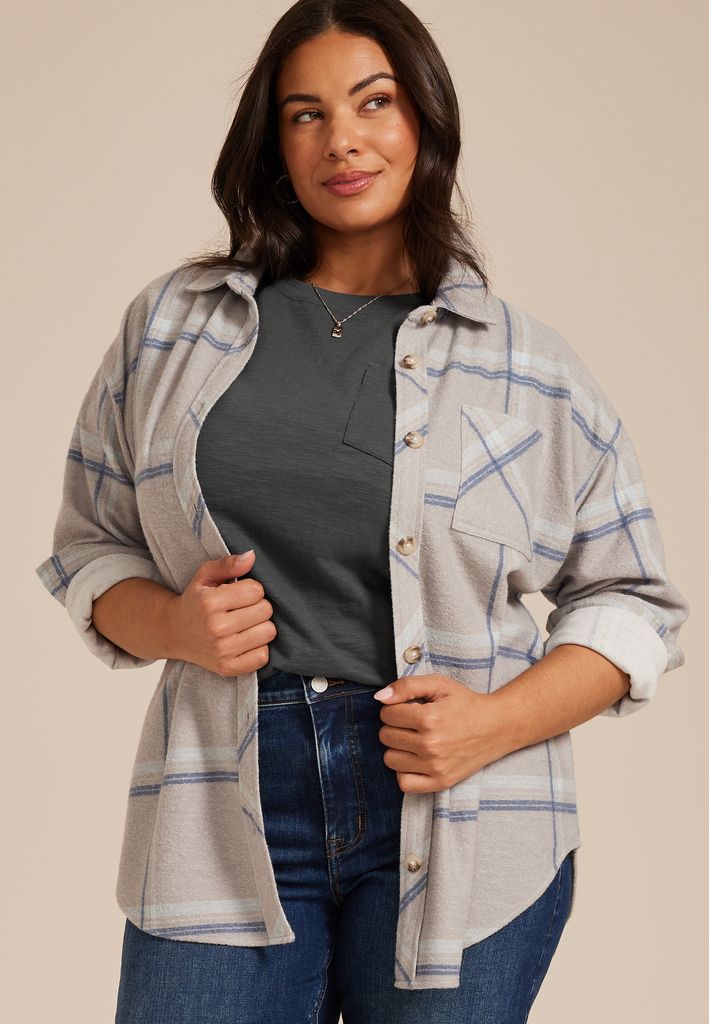 Plus Size 24/7 Cotton Pocket Tee - Image 3