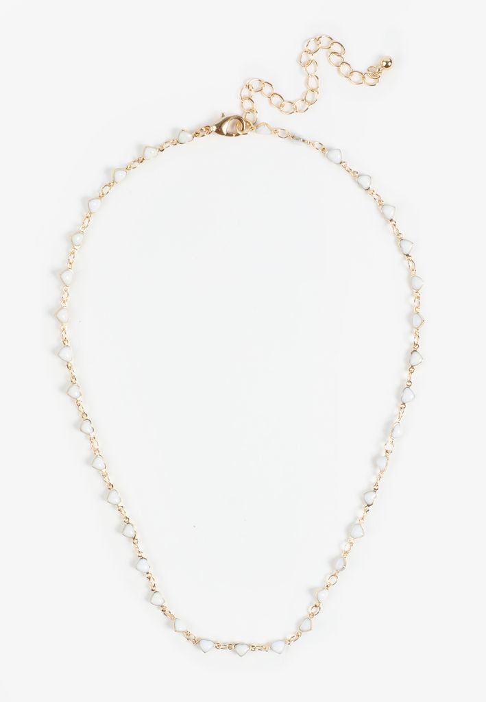 Everyday Layers Gold Mini Heart Chain Necklace - Image 2
