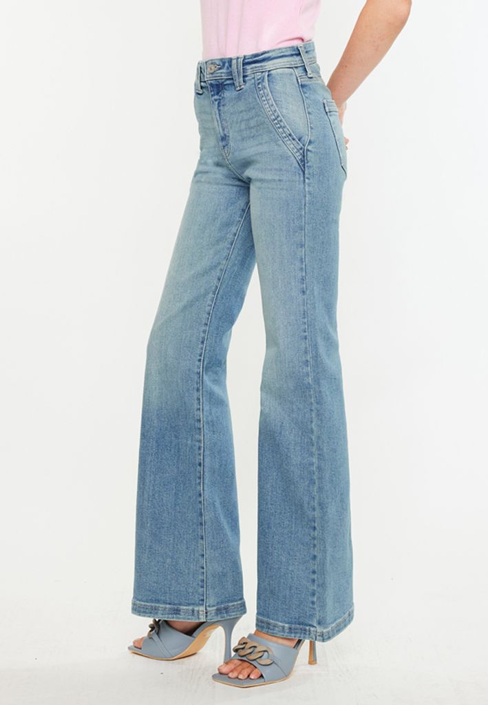 KanCan™ High Rise Slant Pocket Flare Jean - Image 3